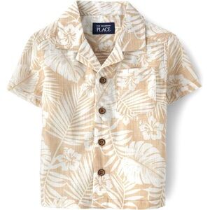 Children’s Place -NWT Irish Cream Safari Shirt